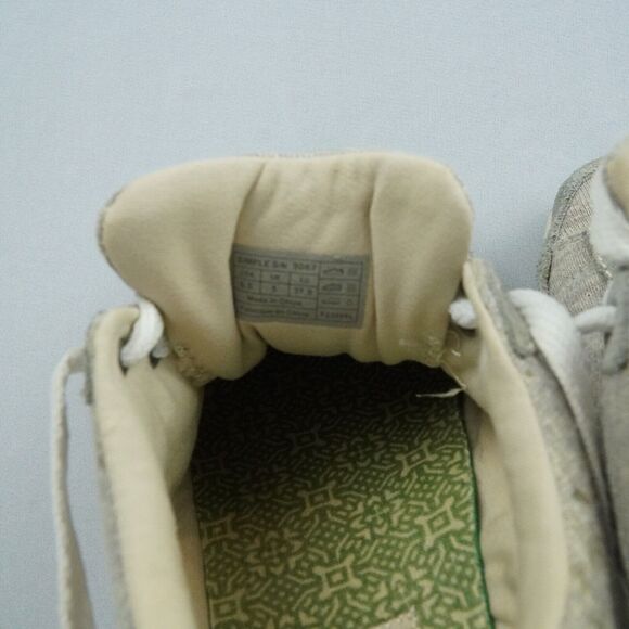Simple Eco Sneaks Canvas Low-Top Sneakers Grey Green Size US 6.5 - Picture 3 of 15